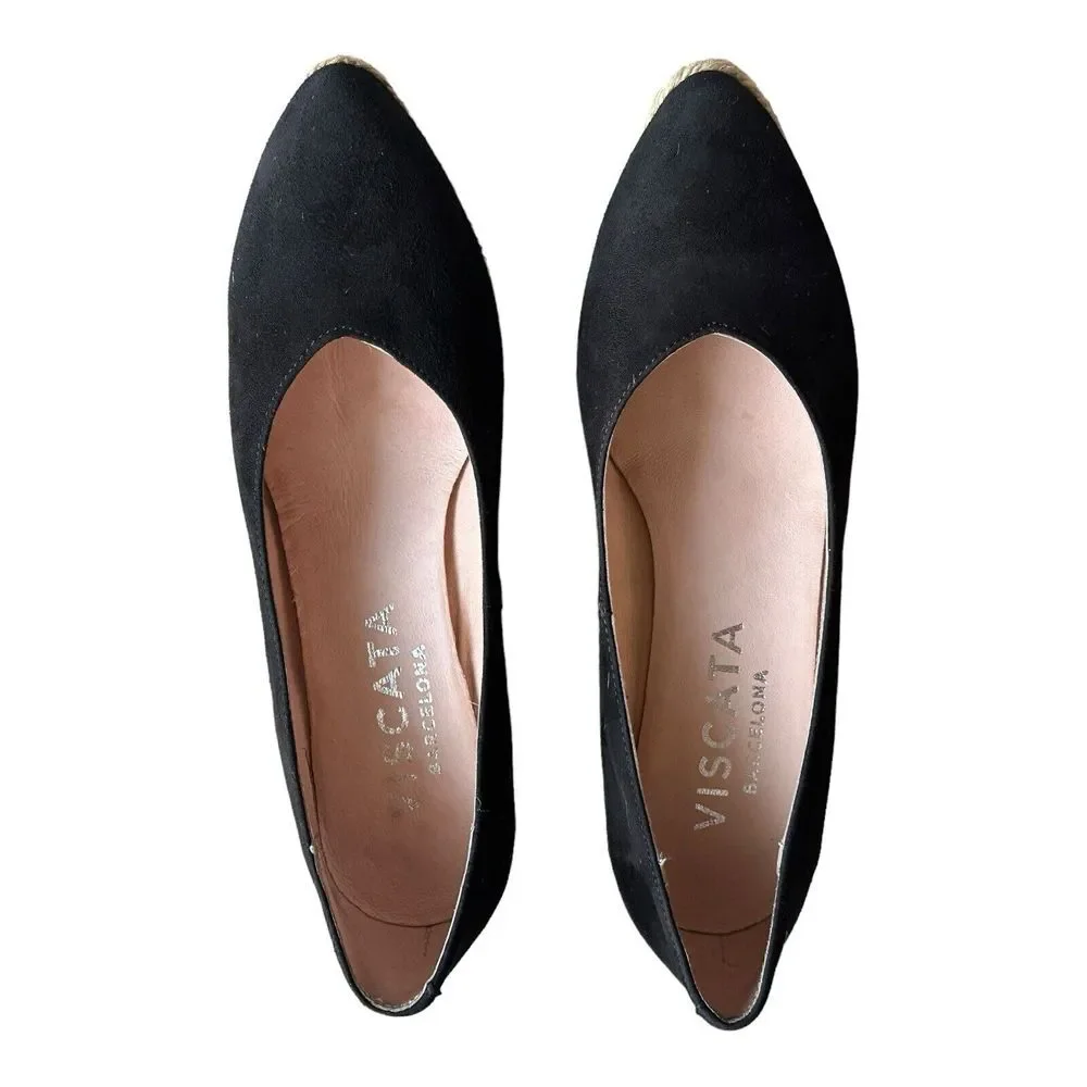 Viscata Barcelona Womens Teva Espadrille Heel Black EU 38‎  US 7